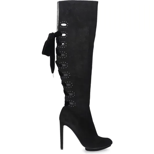Luxurious Heeled Boots , female, Sizes: 7 UK, 6 1/2 UK - alexander mcqueen - Modalova