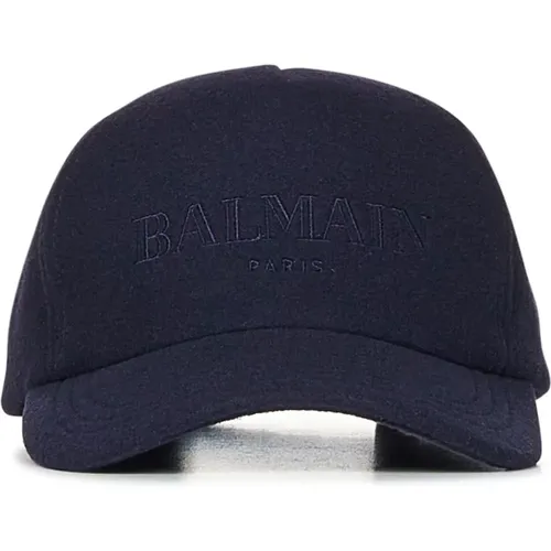 Vintage Embroidered Cap , male, Sizes: ONE SIZE - Balmain - Modalova