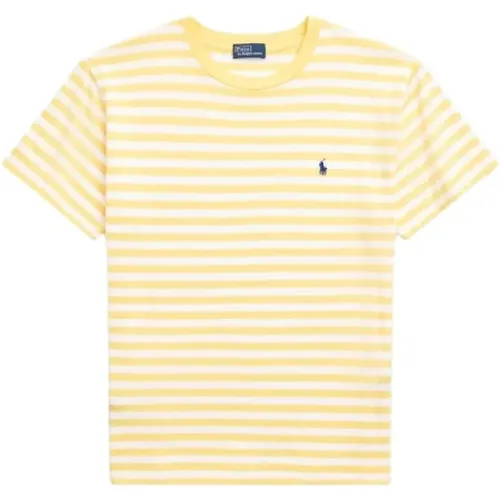 Gestreiftes Jersey T-Shirt in Chrome /White - Ralph Lauren - Modalova