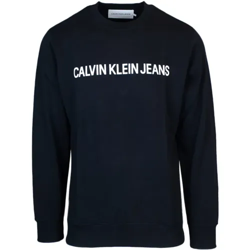 Herren Hoodless Sweatshirt Herbst/Winter Kollektion , Herren, Größe: XS - Calvin Klein Jeans - Modalova
