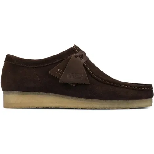 Suede Upper with Wedge , male, Sizes: 6 UK - Clarks - Modalova