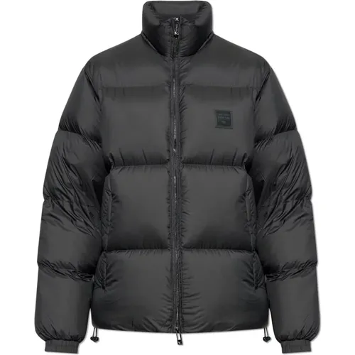 Down jacket with Jay , male, Sizes: XL, M, 2XL, L, 3XL - Emporio Armani - Modalova