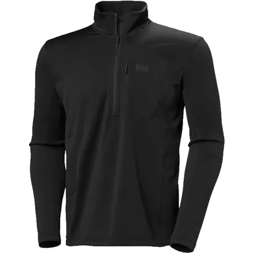 Schwarzer Versalite Fleece Half-Zip Jacke , Herren, Größe: L - Helly Hansen - Modalova