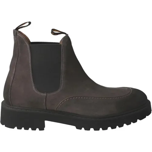 Herren Chelsea Boot Grau Distressed , Herren, Größe: 41 EU - CALCE - Modalova