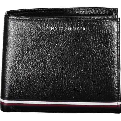 Herren Geldbörse Schwarz Kontrastdetails - Tommy Hilfiger - Modalova