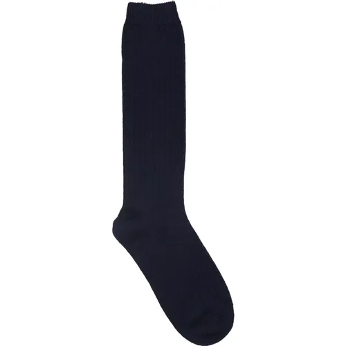 Blaue Wollmischung Halbe Beinsocken - Eleventy - Modalova