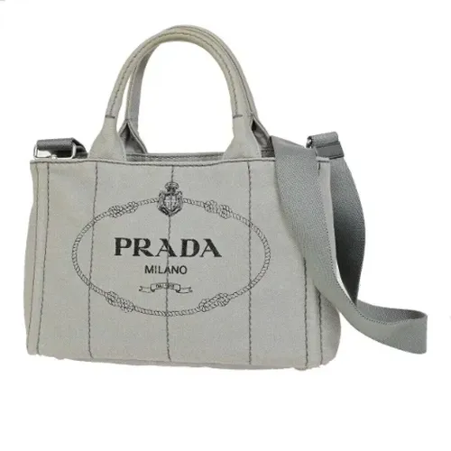 Pre-owned Canvas prada-bags , female, Sizes: ONE SIZE - Prada Vintage - Modalova