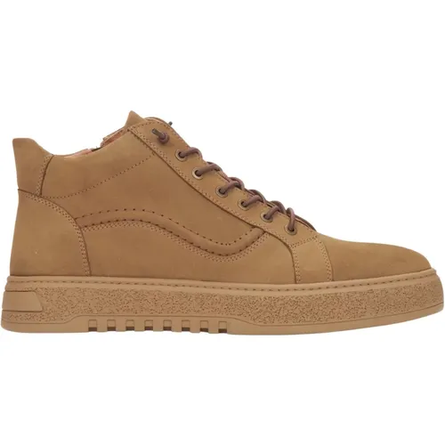 Men's High Sneakers Made of Genuine Italian Velour Er00116061 , male, Sizes: 10 UK, 9 UK, 11 UK, 7 UK, 8 UK, 6 UK - Estro - Modalova