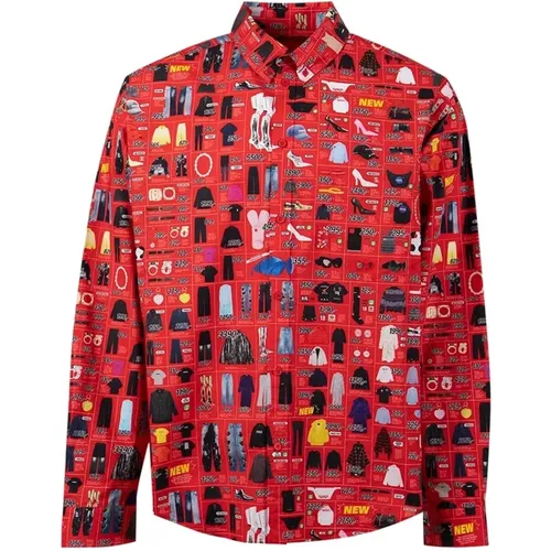 Printed Shirt for Men , male, Sizes: M - Balenciaga - Modalova