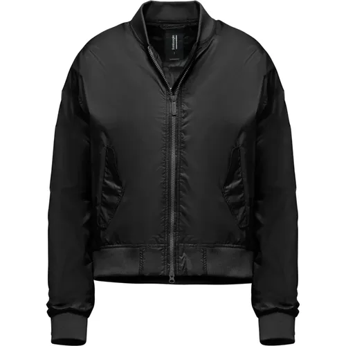 Shiny Nylon Bomber Jacket with Collar , female, Sizes: S, XS, 3XL, M, 2XL, L, XL - BomBoogie - Modalova