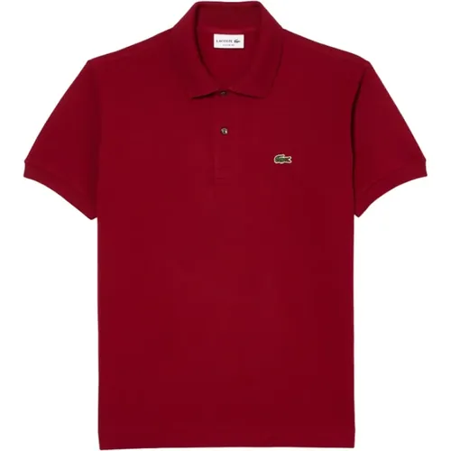 Classic Polo Shirt Bordeaux , male, Sizes: 3XL, 2XL, XL, M, L, XS, S, 4XL - Lacoste - Modalova