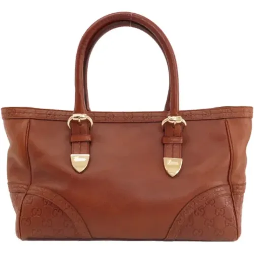 Pre-owned Leather totes , female, Sizes: ONE SIZE - Gucci Vintage - Modalova