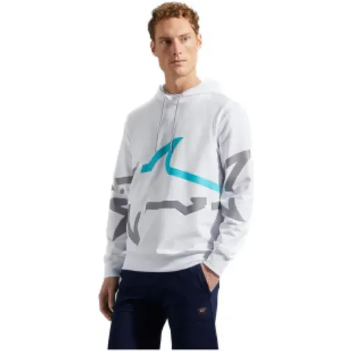 Hooded Sweatshirt - Size: M, Color: 010 - , male, Sizes: S - PAUL & SHARK - Modalova