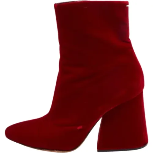 Pre-owned Velvet boots , female, Sizes: 8 UK - Maison Margiela Pre-owned - Modalova