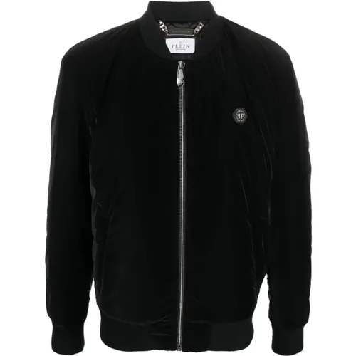 Schwarze Bomberjacke Philipp Plein - Philipp Plein - Modalova