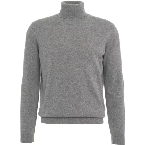 Grauer Strickpullover Aw24 Handwäsche , Herren, Größe: XL - Kangra - Modalova