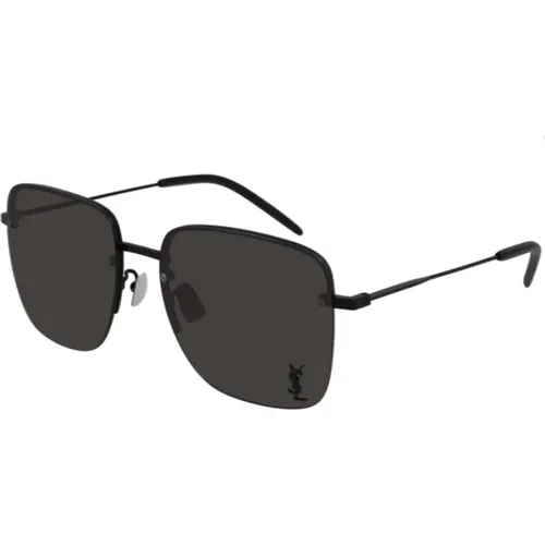 Klassische Sonnenbrille Schwarz SL 312 M , Damen, Größe: 58 MM - Saint Laurent - Modalova