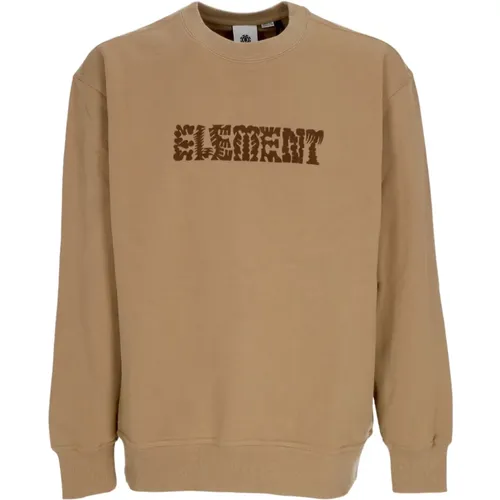 Lightweight Crewneck Sweatshirt Khaki , male, Sizes: XL, S, L - Element - Modalova