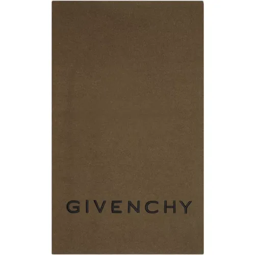 Green Scarf Wool Cashmere Blend , male, Sizes: ONE SIZE - Givenchy - Modalova