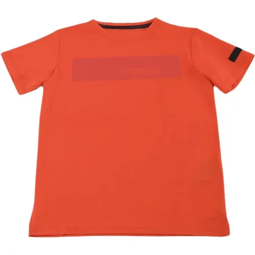 Einfaches Rundhals-T-Shirt mit Seitenschlitzen - RRD - Modalova