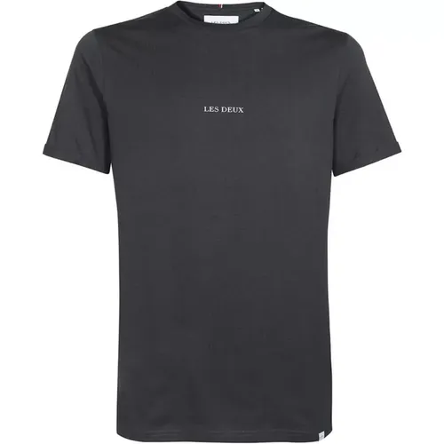 Kontrast Logo Baumwoll T-Shirt , Herren, Größe: S - Les Deux - Modalova