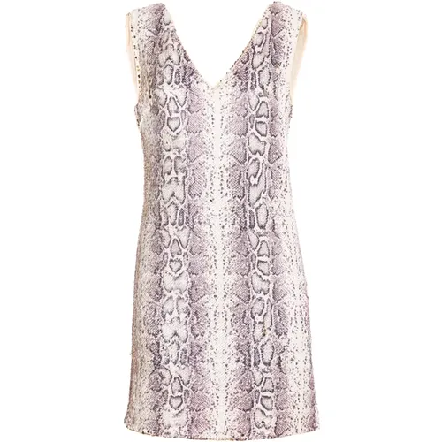 Sommer Python Kleid mit Pailletten , Damen, Größe: XS - Liu Jo - Modalova