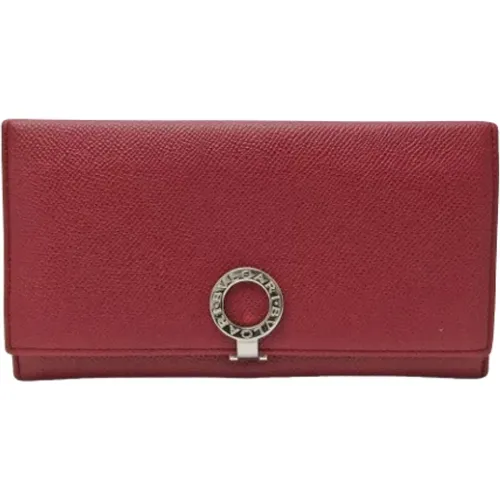 Pre-owned Leather wallets , female, Sizes: ONE SIZE - Bvlgari Vintage - Modalova