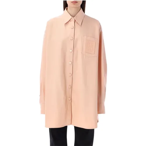 Denim Oversized Hemd , Damen, Größe: M - Raf Simons - Modalova