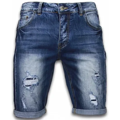 Cheap men shorts - Long denim shorts for men - J-961B , male, Sizes: W38 - Enos - Modalova