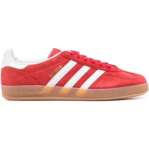 Rote Sneakers mit 3-Stripes Logo , Herren, Größe: 43 EU - Adidas - Modalova