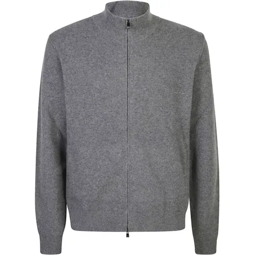 Grey Sweaters for Men , male, Sizes: XL, 2XL, 3XL - Corneliani - Modalova