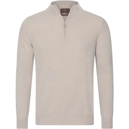 Soft Wool-Cashmere Half-Zip Sweater , male, Sizes: XL, 2XL - Oscar Jacobson - Modalova