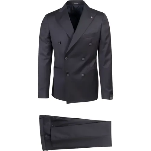 Blauer Doppelreihiger Anzug SS23,Suits - Tagliatore - Modalova