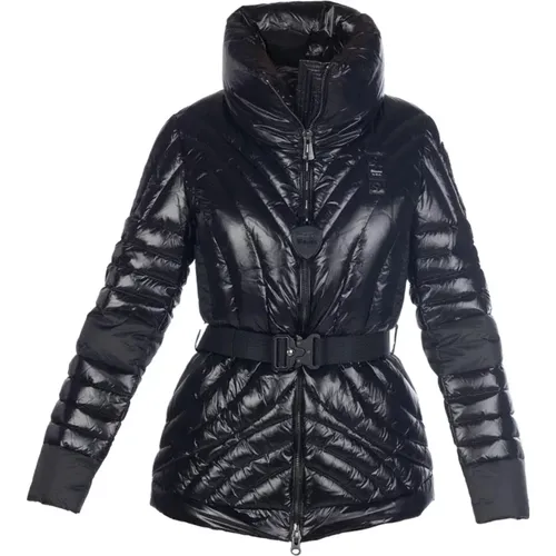 Nylon Polyester Jacke , Damen, Größe: S - Blauer - Modalova