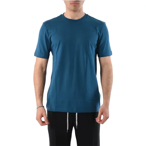 Cotton Logo T-shirt Regular Fit , male, Sizes: XL, M, 3XL, L, 2XL - Hugo Boss - Modalova