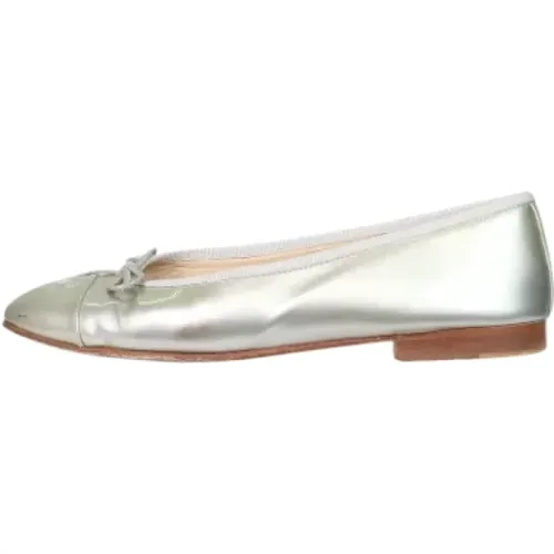 Pre-owned Leather flats , female, Sizes: 4 1/2 UK - Chanel Vintage - Modalova