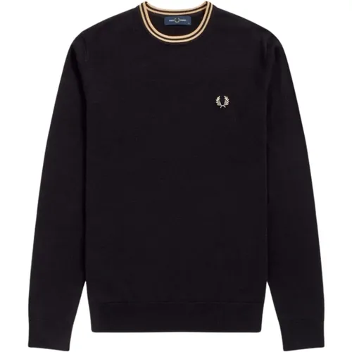 Classic Merino Wool and Cotton Sweater , male, Sizes: M - Fred Perry - Modalova