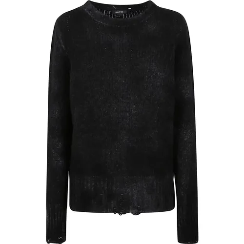 Hand-Painted Cashmere Blend Sweater , female, Sizes: S, M - Avant Toi - Modalova