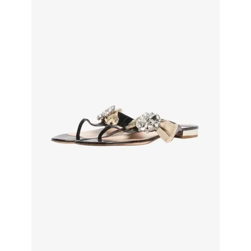 Pre-owned Leder sandals - Miu Miu Pre-owned - Modalova