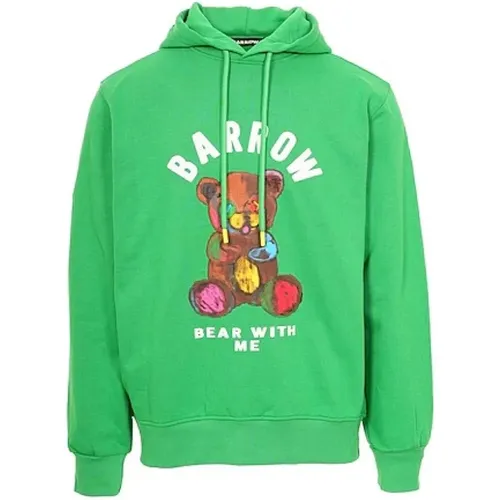 Men's Clothing Sweatshirts Verde Ss24 , male, Sizes: M, L, S, XS - Barrow - Modalova