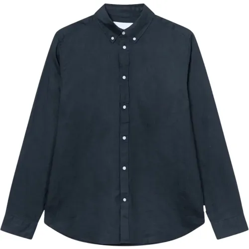 Linen Button Down Shirt , male, Sizes: L, XL - Les Deux - Modalova