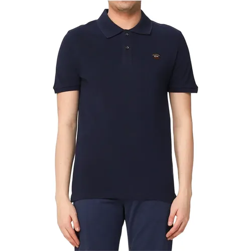 Polo in Piqué with Heritage Logo , male, Sizes: L, 2XL - PAUL & SHARK - Modalova