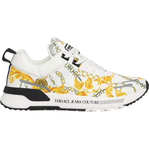 Abstract Multicolour Dynamic Sneakers , male, Sizes: 9 UK - Versace Jeans Couture - Modalova