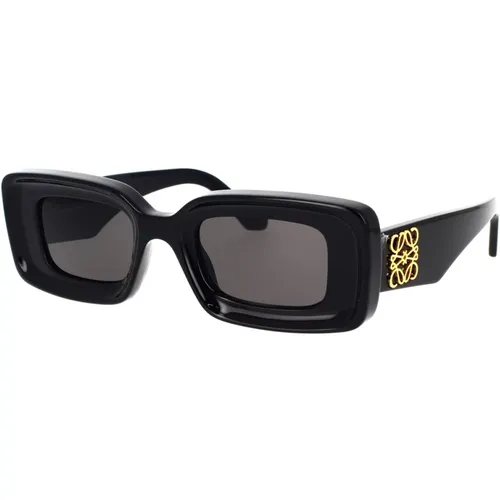 Chunky Anagram Sonnenbrille,Damen Sonnenbrille mit quadratischem Acetatrahmen - Loewe - Modalova