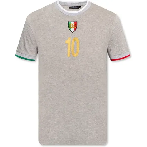 Logo T-Shirt für Männer , Herren, Größe: M - Dolce & Gabbana - Modalova