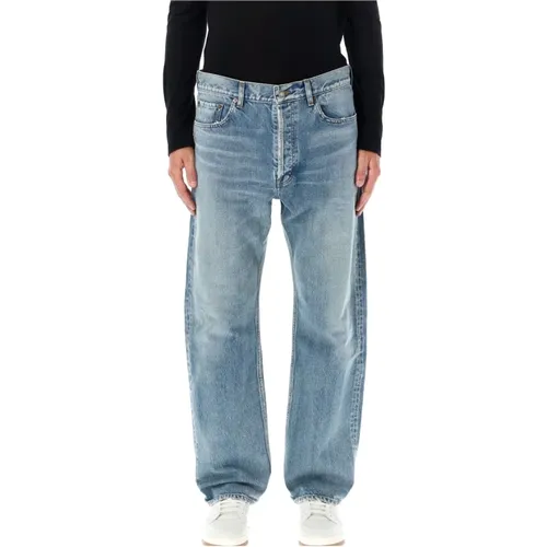 Beat Loose Straight Jeans Aw24 , male, Sizes: W30, W34, W32 - Saint Laurent - Modalova