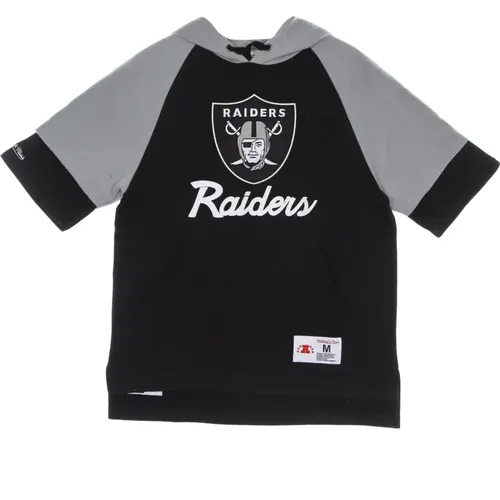 Oakland Raiders Fleece Hoodie , male, Sizes: S - Mitchell & Ness - Modalova