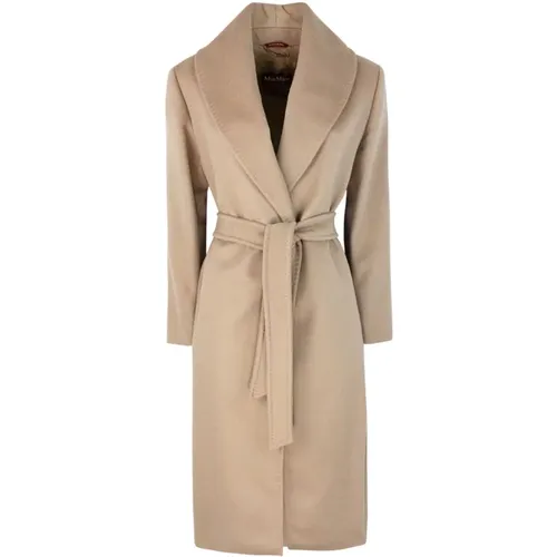 Shawl Collar Wool Coat , female, Sizes: 2XS, S - Max Mara Studio - Modalova