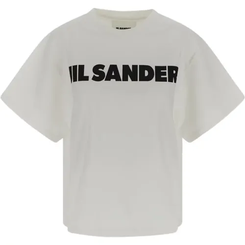Logo T-Shirt aus Baumwolle , Herren, Größe: L - Jil Sander - Modalova