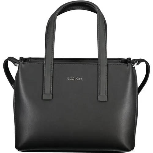 Schwarze Damenhandtasche mit Verstellbarem Riemen - Calvin Klein - Modalova